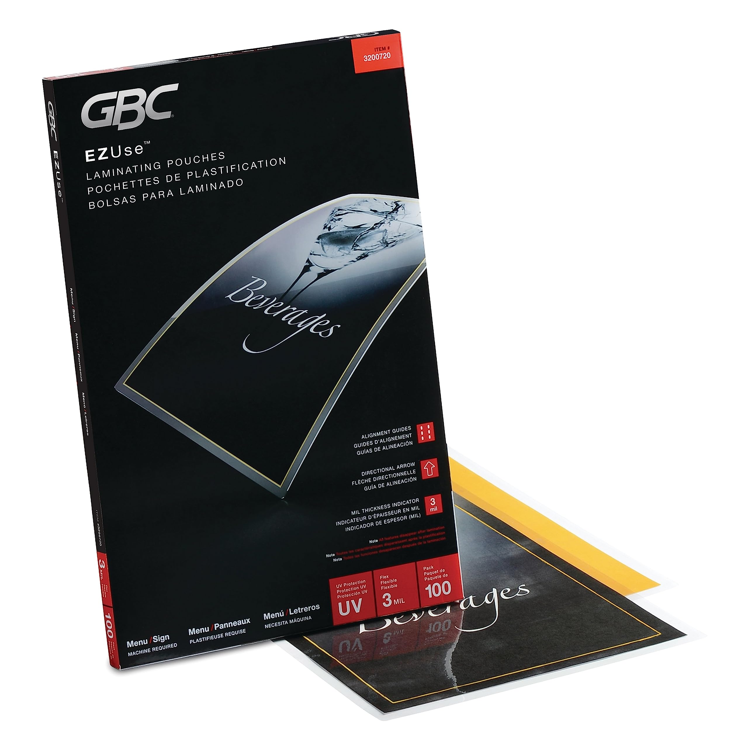 Swingline Gbc Fusion Ezuse Thermal Pouches 100/Box (383192)
