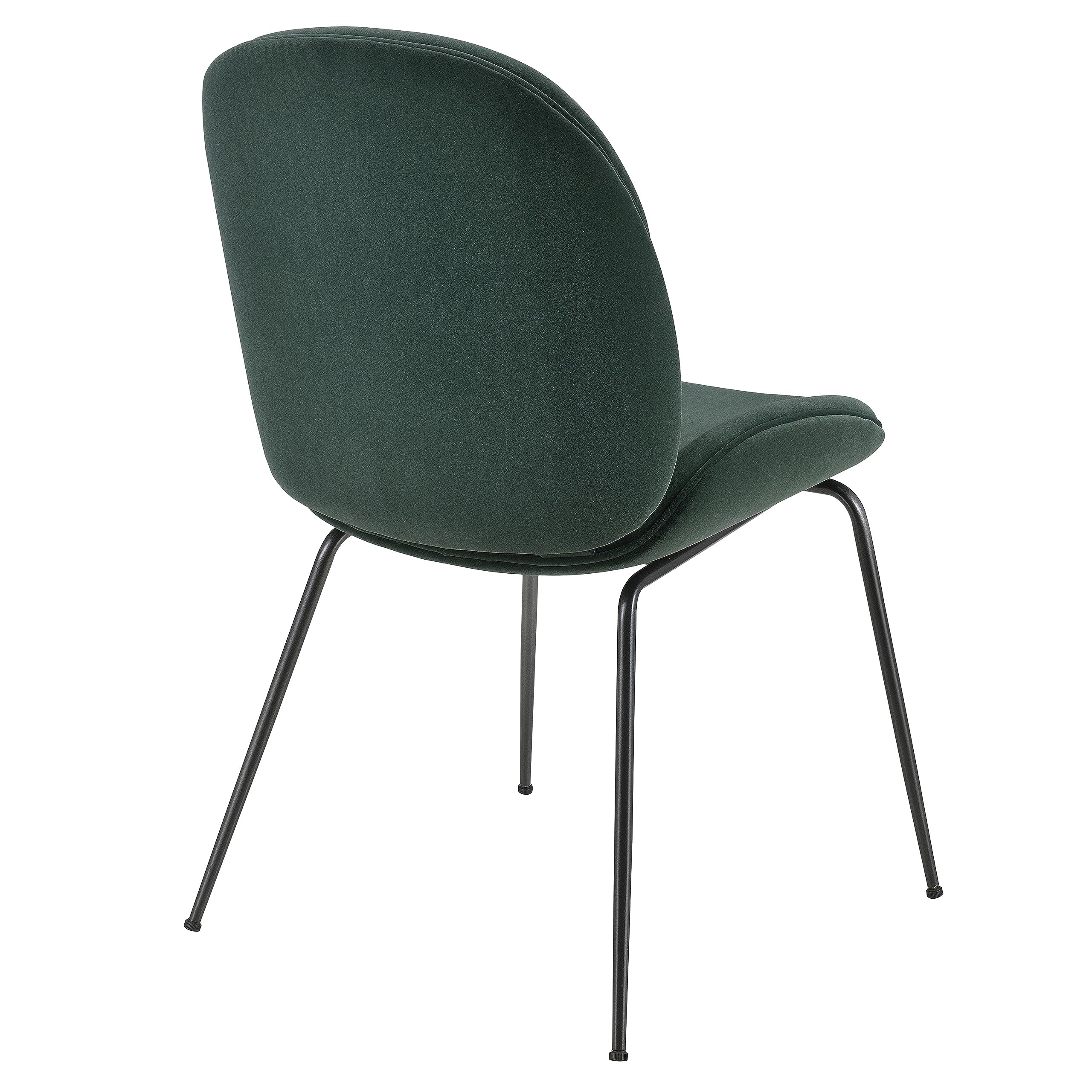 Npd Furniture And More Lucy Velvet Fabric, Set Of 2 Dining Chairs, Gallery Dark Green