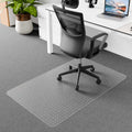 Futurwit Office Chair Mat For Carpeted Floors, 48' X 30' Low Pile Carpet Protector For Desk Chair, Sturdy Clear Plastic Floor