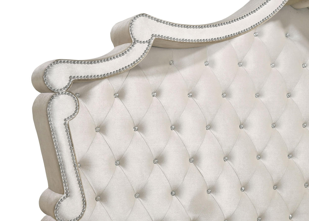 Coaster Antonella California King Bed, Ivory/Camel