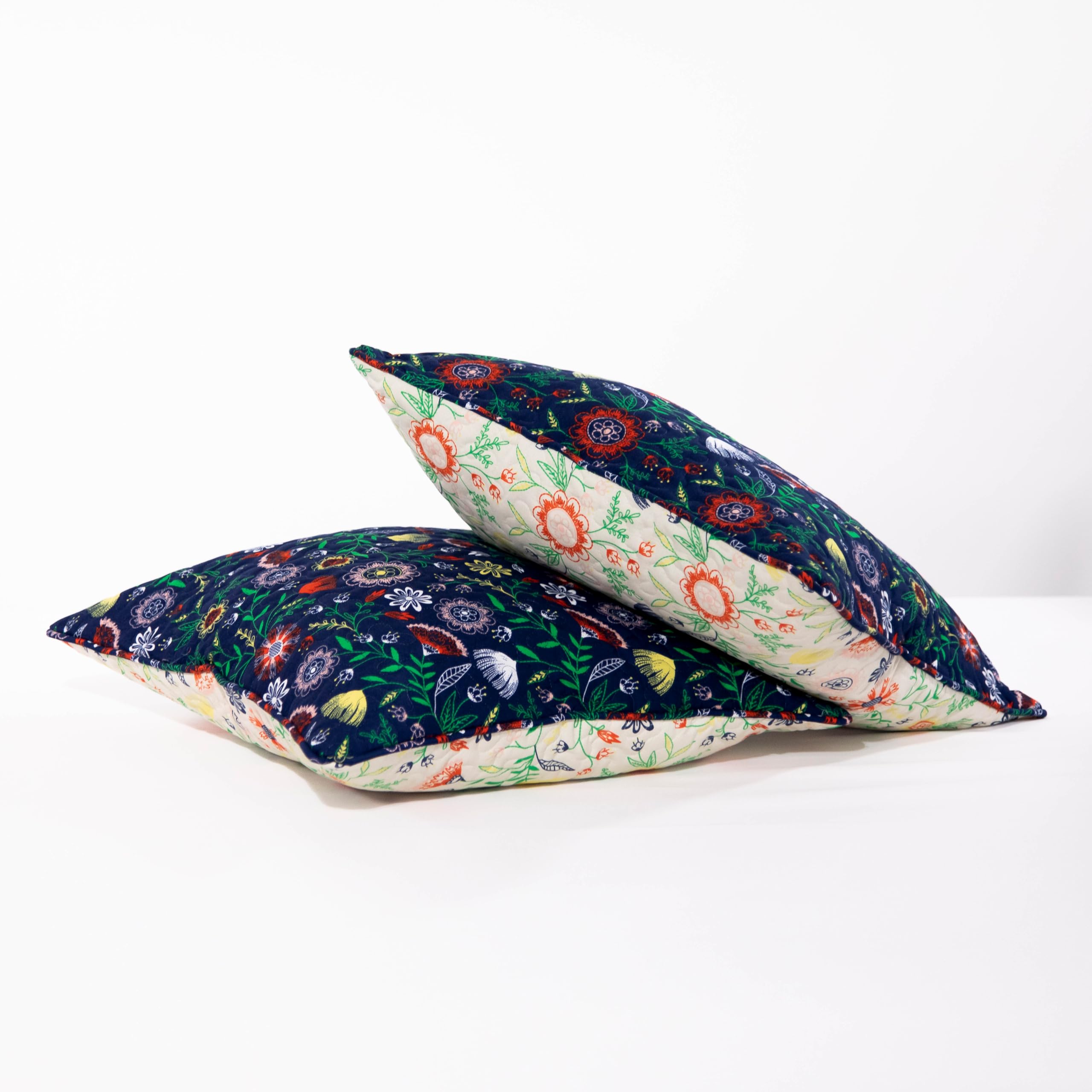 Southshore Fine Living, Inc. Boho Pillow Covers Standard Size 20'X26', Quilted Pillow Shams Queen Size Set Of 2, Fits Queen Or