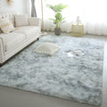KCHOWUA 6x9 Rug for Living Room Fluffy Rugs Light Grey Rug for Bedroom Plush Machine Washable Rug for Dorm Non Slip Soft Shag La