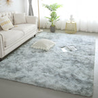 KCHOWUA 6x9 Rug for Living Room Fluffy Rugs Light Grey Rug for Bedroom Plush Machine Washable Rug for Dorm Non Slip Soft Shag La