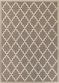 Couristan Monaco Ocean Port Indoor/Outdoor Area Rug, 39 x 55, Taupe-Sand Ivory