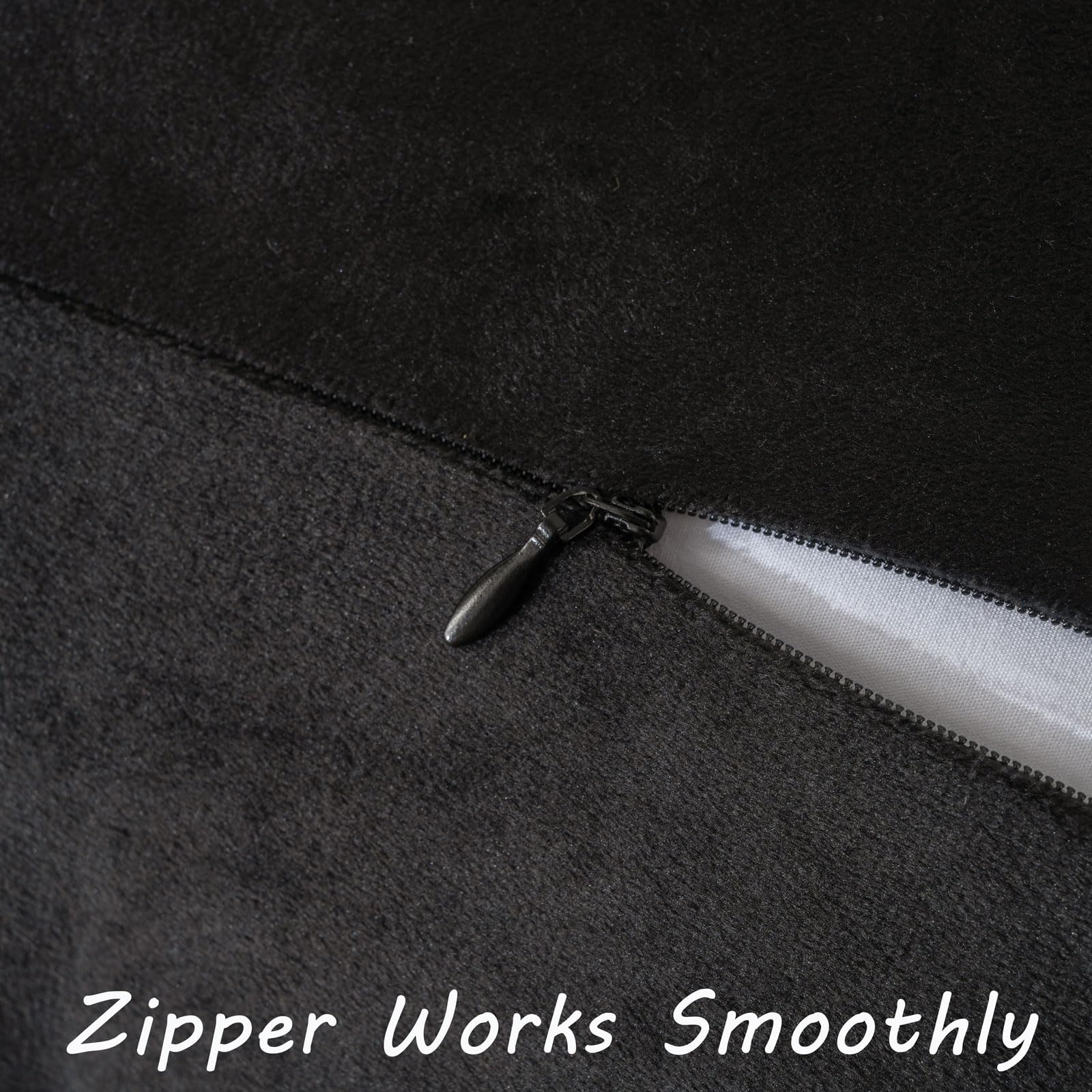 Futei Black Boho Throw Pillow Covers With Tassels 20X20 Inch Set Of 2,Soft Velvet Decorative Cushion Case,Home Decor For Couch B