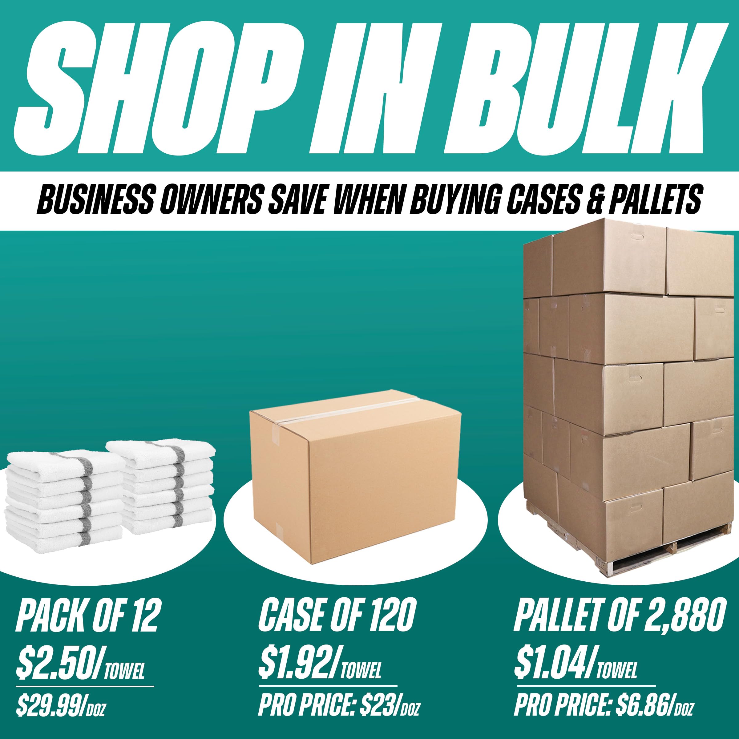 Arkwright White Hand Gym Towels - Pack Of 12 - Bulk 100% Cotton Soft Quick Dry Sweat Absorbent Hotel Quality Towels For Workout,