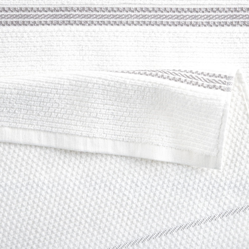 Martha Stewart Modern Waffle Kitchen Towel Set 6-Pack, Grey, 16''X28''