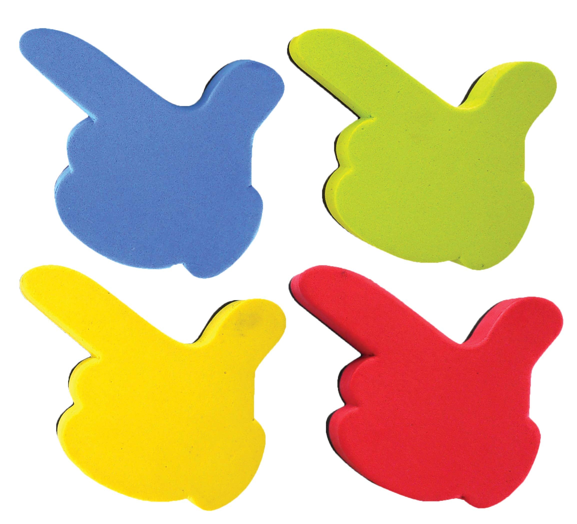 Call-Out Finger Pointer Magnetic Whiteboard Eraser - Set Of 24 Erasers