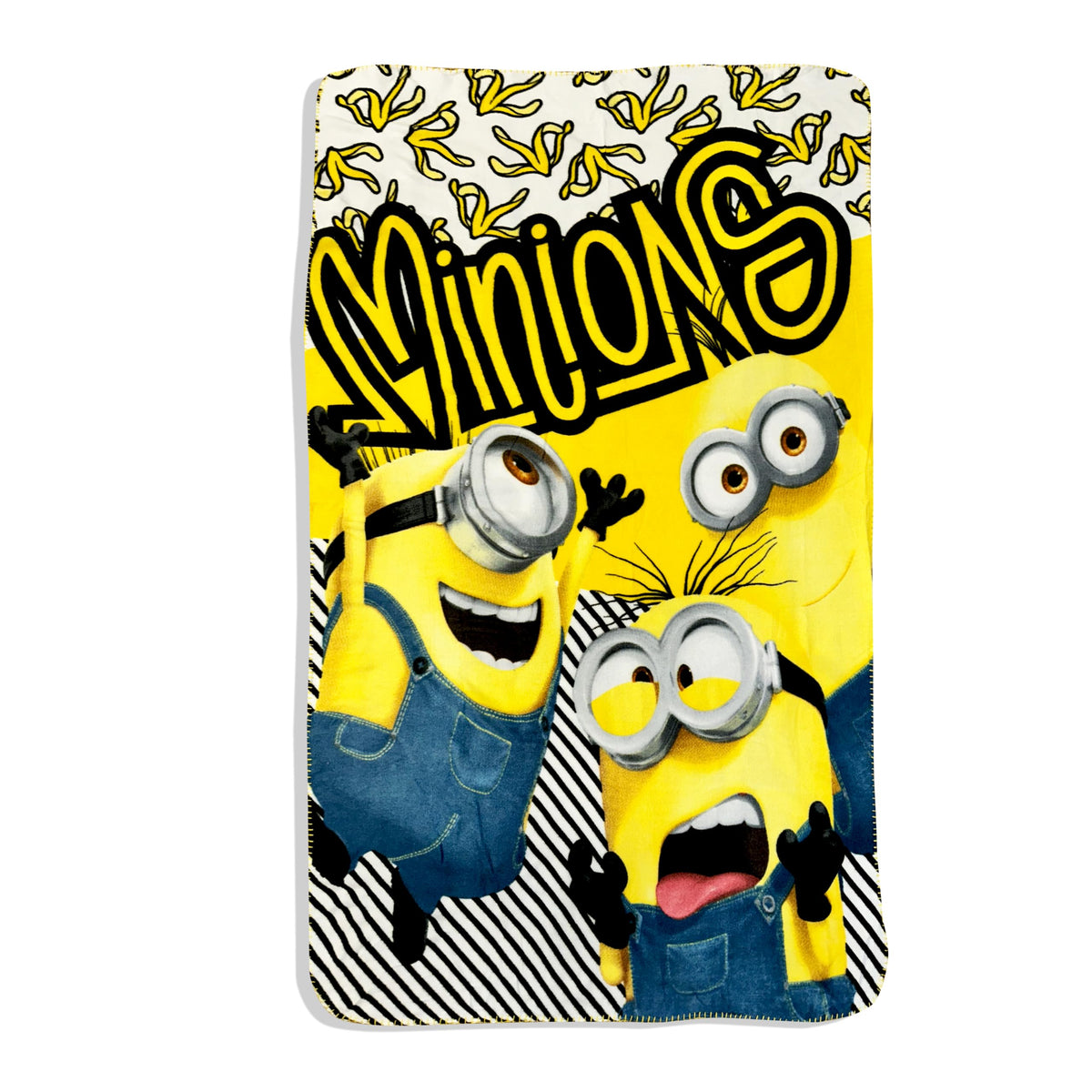 Royal Boys Girls Cozy Fleece Throw Blanket With Extra Soft Fun Design (Minion)