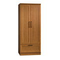 Sauder 411802 HomePlus Wardrobe/Storage Cabinet, L: 28.98 x W: 20.95 x H: 71.18, Sienna Oak finish