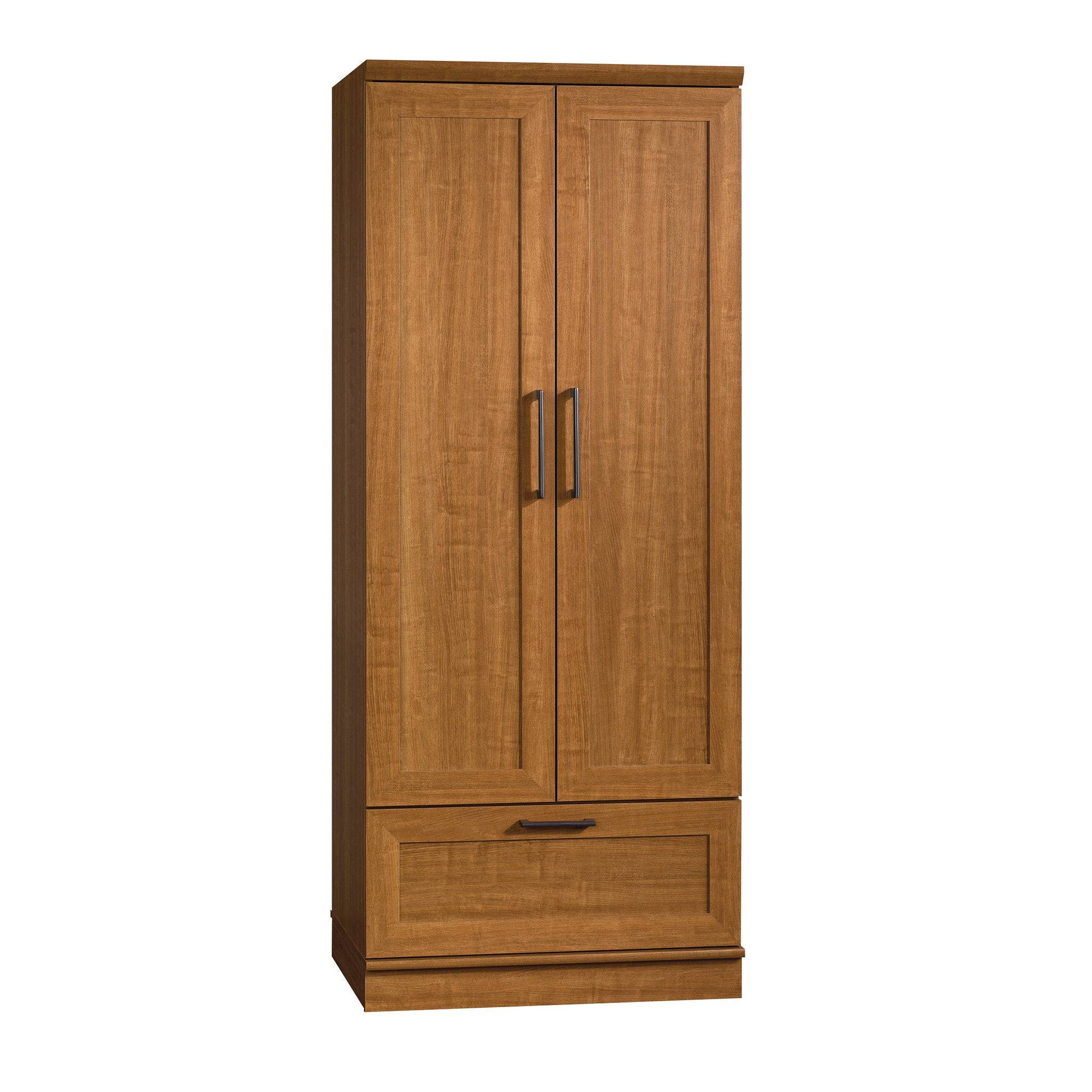 Sauder 411802 HomePlus Wardrobe/Storage Cabinet, L: 28.98 x W: 20.95 x H: 71.18, Sienna Oak finish