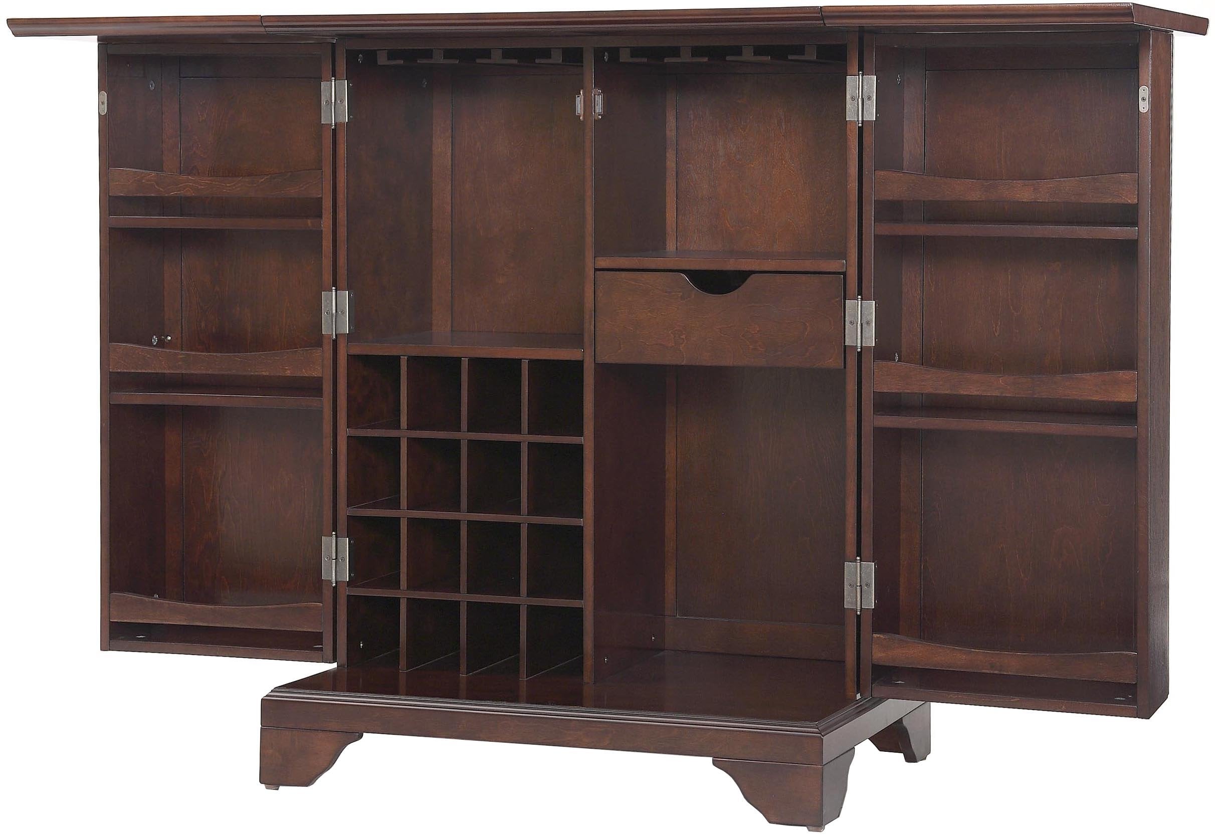 Crosley Furniture Lafayette Expandable Bar Cabinet