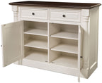 Crosley Furniture Shelby Traditional Sideboard Buffet Cabinet With Storage, White
