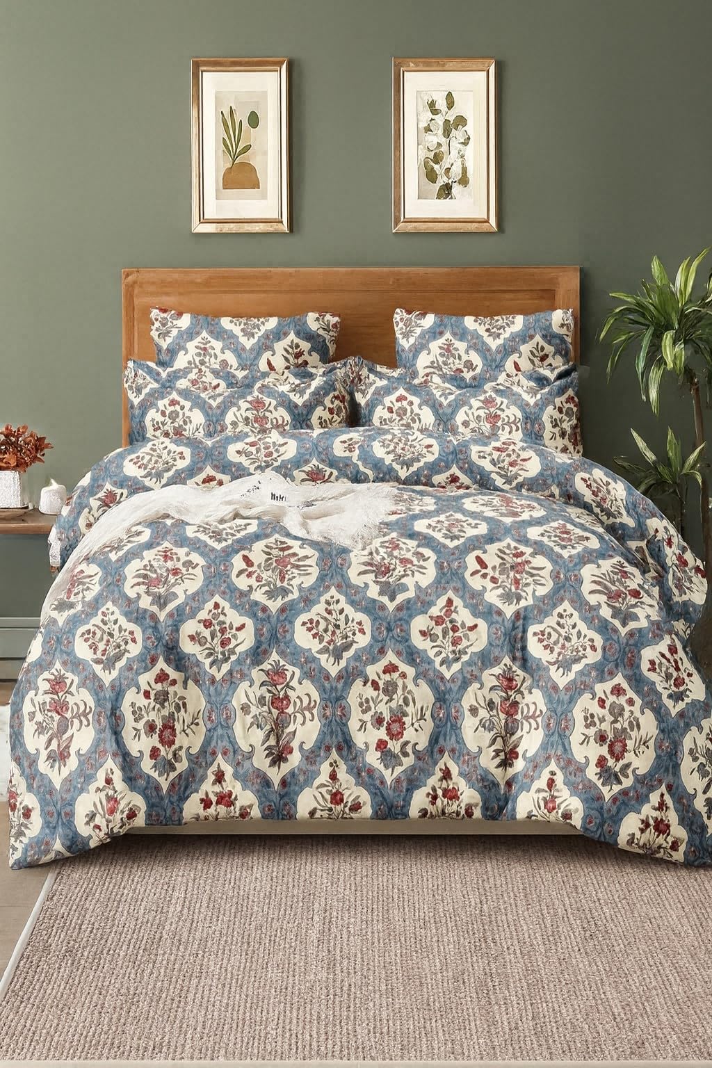 Ab Home Decor Super Soft Microfiber Ac Comforter Double Bed Ii Blanket/Dohar/Duvet For All Weather/SeasonsGlace CottonAqua Pot