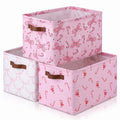 Yookeer 3 Pcs Large Christmas Storage Baskets for Gifts Empty Collapsible