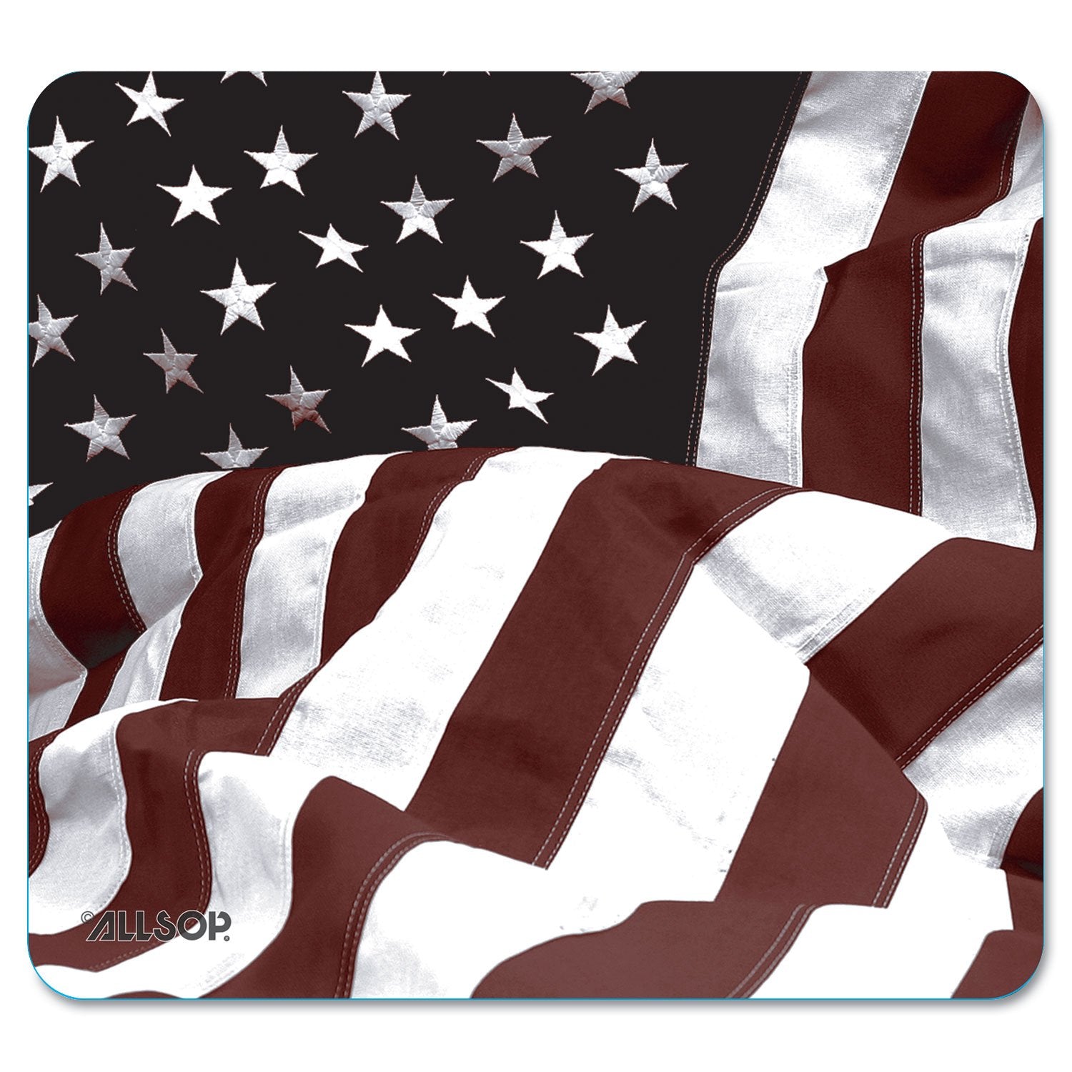 Allsop 29302 Naturesmart Mouse Pad, American Flag Design, 8 1/2 X 8 X 1/10