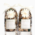 AlaTyche White Potpourri Bags,Vanilla Scented Potpourri Bowl Fillers,Summer Potpourri Dried Flowers,Home Fragrance Sachet of Pet