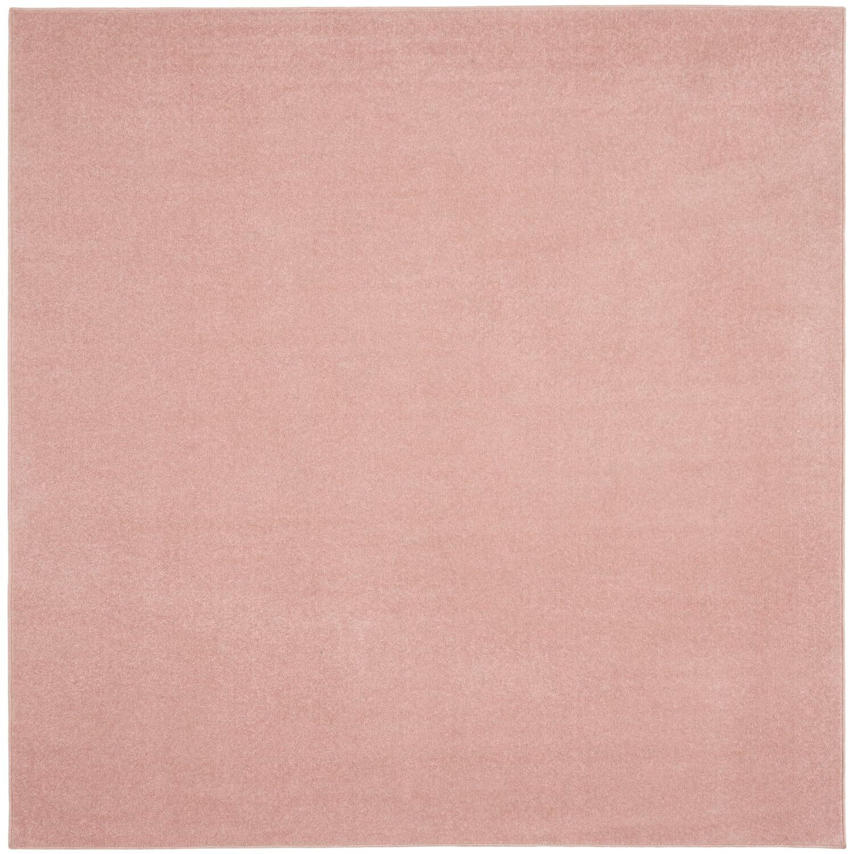 Nourison Essentials Indoor/Outdoor Pink 5' X Square Area Rug, Easy Cleaning, Non Shedding, Bed Room, Living Room, Dining Room, B