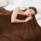 Amyhomie Cooling Blanket Queen Size, 100% Rayon Derived From Bamboo, Cool Summer Blanket For Hot Sleepers Soft Comfy Lightweight