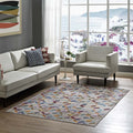 Modway Laleh Colorful Geometric Mosaic 4X6 Area Rug