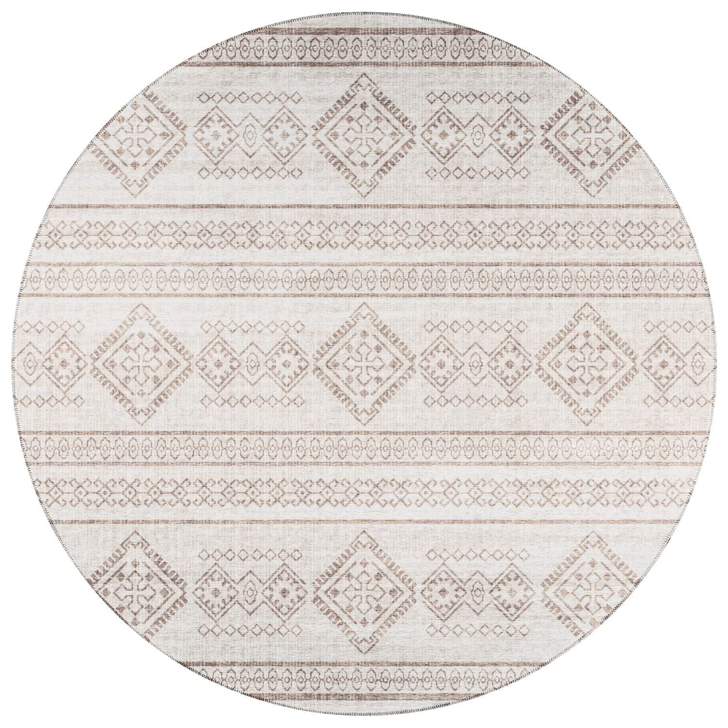 Sedona Sn14 Beige Transitional Rug Round 10' X 10'