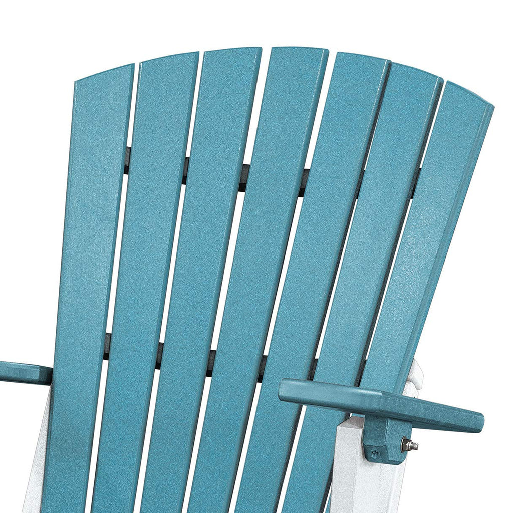 American Furniture Classics 519ARW Adirondack Chair, Aruba Blue and White