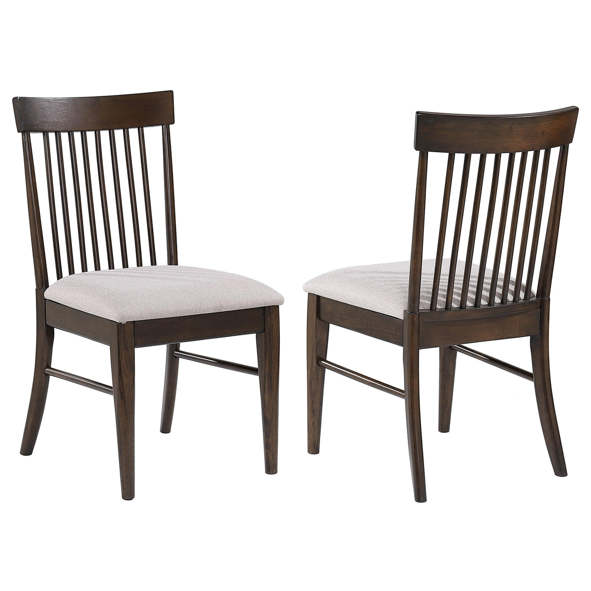 Coaster Home Furnishings Everton Wood Dining Side Chair Dark Walnut (Set of 2)