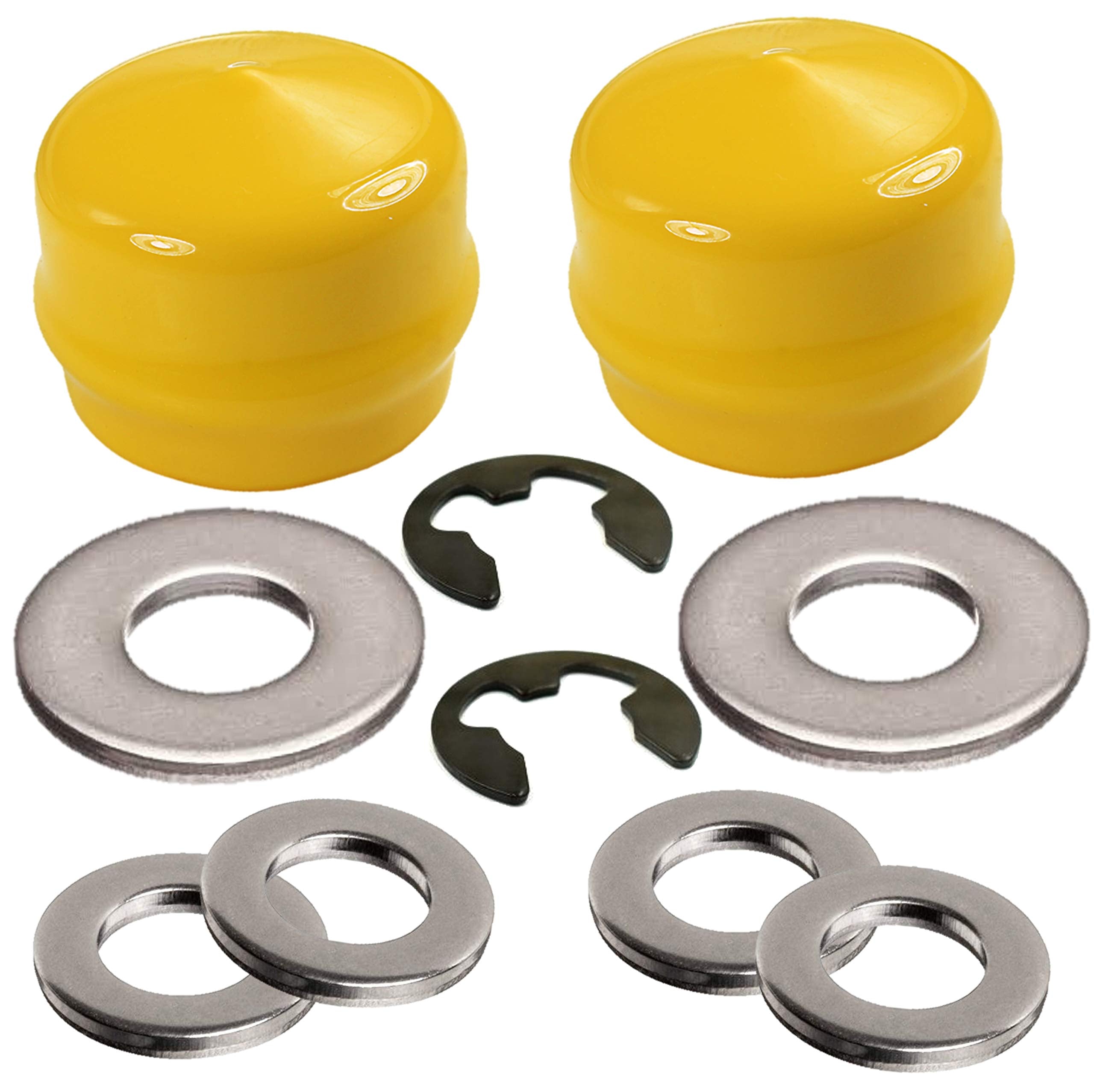 2 Kits Hd Switch Front Wheel Axle Hardware Kit Replaces John Deere M143338 Gx21931 R27434 Z9972H M123254 - Hub Caps Thrust Washe