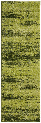 Unique Loom Del Mar Collection Area Rug - Lucille (2'X 6' 1'' Runner, Green/ Hunter Green)