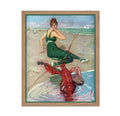 Poster Master Classic Animal Poster - Vintage Funny Print - Gift for Artist, Friend - Lobster Serenade, Woman In A Bathing Suit,