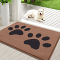 Buganda Dog Door Mat For Muddy Paws, Absorbent Dirt Trapper Washable Indoor Door Mat, Non Slip Low-Profile Mud Mat For Dogs, Fro
