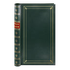 Spiral Bound Photo Album 300 Bi-Directional Memo Pockets Hold 4x6 Photos, Hunter Green