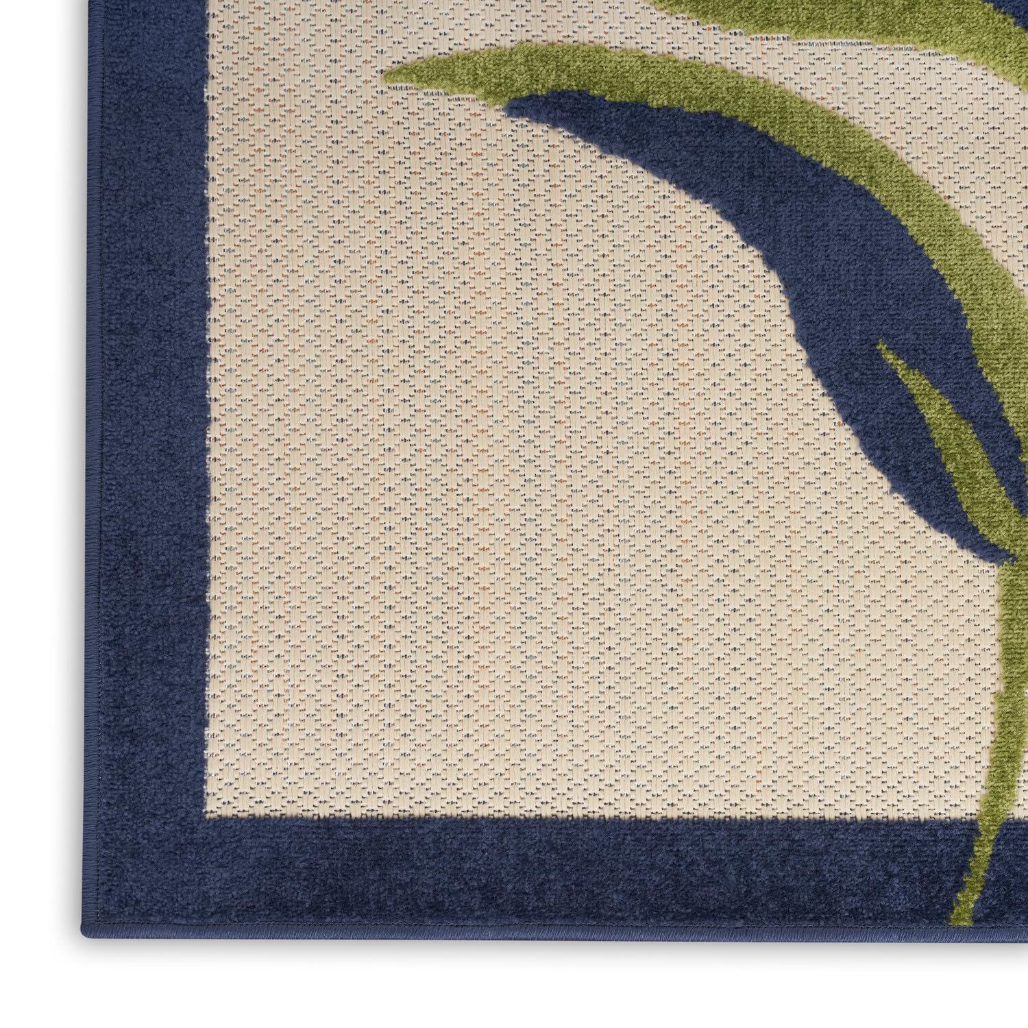 Nourison Aloha Outdoor Multicolor 2'3' X 8' Area Rug, Easy Cleaning, Non Shedding, Bed Room, Living Room, Dining Room, Deck, Backyard, Patio (2X8)