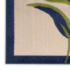 Nourison Aloha Outdoor Multicolor 2'3' X 10' Area Rug, Easy Cleaning, Non Shedding, Bed Room, Living Room, Dining Room, Deck, Backyard, Patio (2X10)