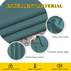 Nicetown Blackout Curtains For Kids Room - Triple Weave Microfiber Home Thermal Insulated Solid Ring Top Blackout Panels/Drapes