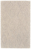 HomeRoots 511870 8 x 11 ft. Tan & Ivory Wool Geometric Hand Tufted Handmade Stain Resistant Rectangle Area Rug