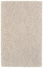 HomeRoots 511870 8 x 11 ft. Tan & Ivory Wool Geometric Hand Tufted Handmade Stain Resistant Rectangle Area Rug