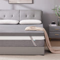 Sinweek 3 Inch Gel Memory Foam Mattress Topper Twin Xl Size For College Dorm, Dorm, Ventilated High Density Pad For Back Pain, B