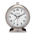 Westclox Big Ben Classic Alarm Clock - Silver Metal Round Design, 6.3 x 4.7 Analog Display, Battery-Powered, Glass Lens, Large N