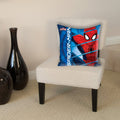 Athom Living Polyester Marvel Spider Man Cushion With 1 Cushion Cover Set  16 Inch X 16 Inch, Multicolor