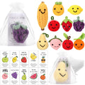 Shappy Inspirational Positive Fruit Toy Gift Funny Wool Knitted Fruit Mini Doll Employee Appreciation Gift Motivational Pun Card