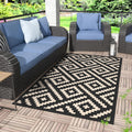 Genimo Outdoor Rug 3'X5' Waterproof, Reversible Camping Mat, Plastic Straw Rugs For Patio, Rv, Camper, Balcony, Backyard, Picnic