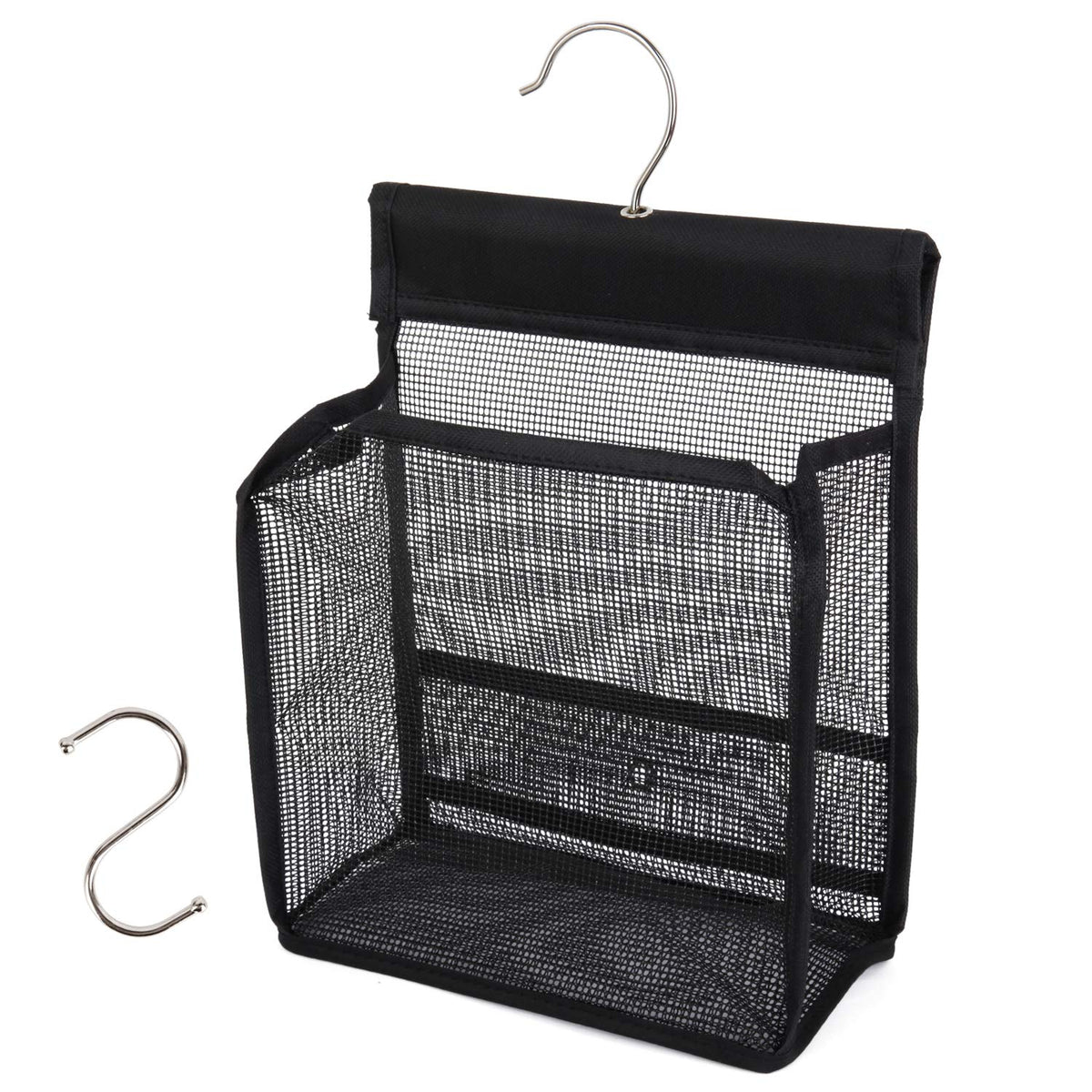 FishMM Hanging Mesh Shower Caddy College with Hooks, Bath Baskets Organizer Storage for College Dorm Rooms, Gym, Swimming and Tr