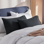 Bedsure Pillowcases Standard Size Set Of 2 - Taupe Standard Pillow Cases 2 Pack 20 X 26 Inches, Brushed Microfiber, Pillow Case Covers With Envelop Closure