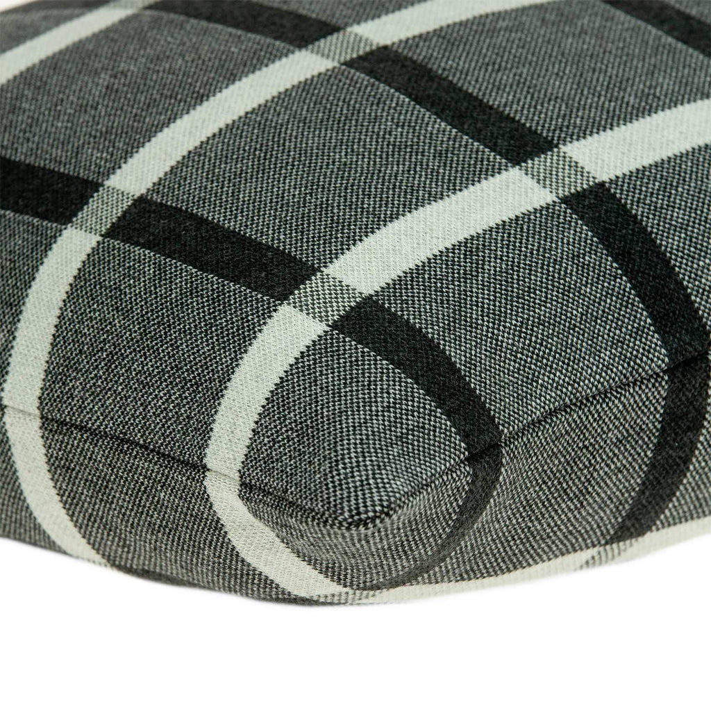 HomeRoots 100% Cotton Parkland Collection Marco Transitional Grey Pillow Cover with Poly Insert