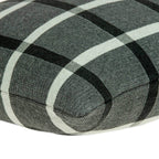 HomeRoots 100% Cotton Parkland Collection Marco Transitional Grey Pillow Cover with Poly Insert