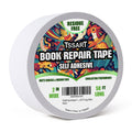 Tssart Book Repair Tape - Self Adhesive Matte Book Binding Tape For Reinforcing Protecting, And Covering Mending Books Old Books