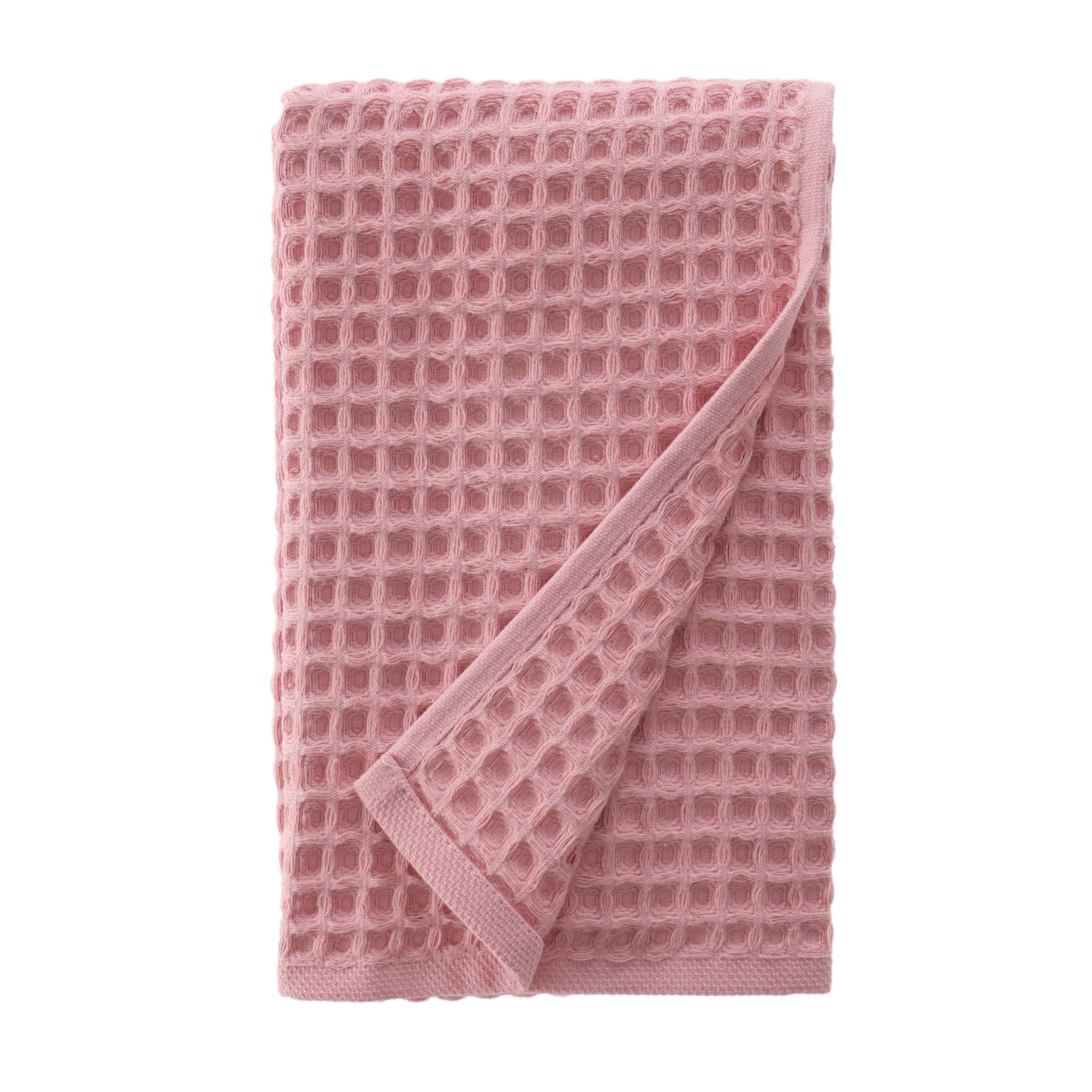 sea me at home Premium Hand Towel for Bathroom, 100% Cotton (Hand Towel, Powder Pink)