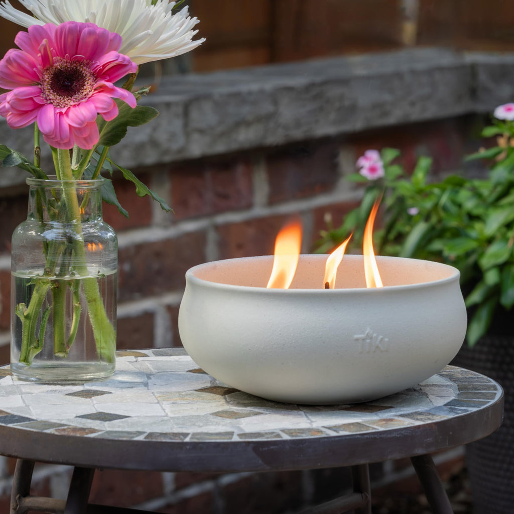 Tiki Brand Citronella 7 Inch Wax Bowl 2-Pack, Tiki Patio, Tiki Table Torch, Citronella Candle, Wax Candle, Outdoor Candle, Concr