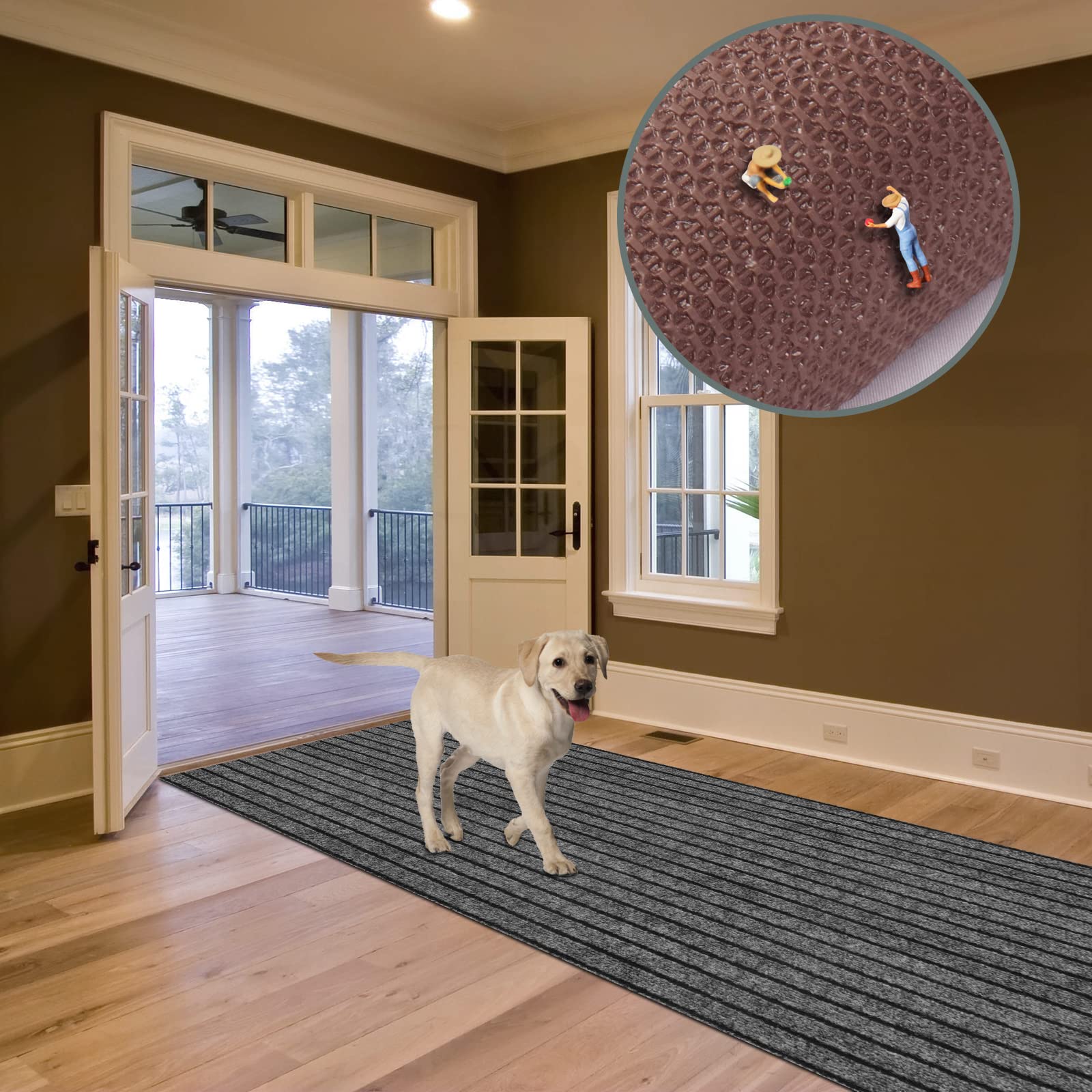 Custom Size Runner Rug 2 Ft X 2 Ft, Zgr 2-82Ft Carpet Runners Hallway Entryway Kitchen Garage Laundry Room Area Rugs With Non-Sl